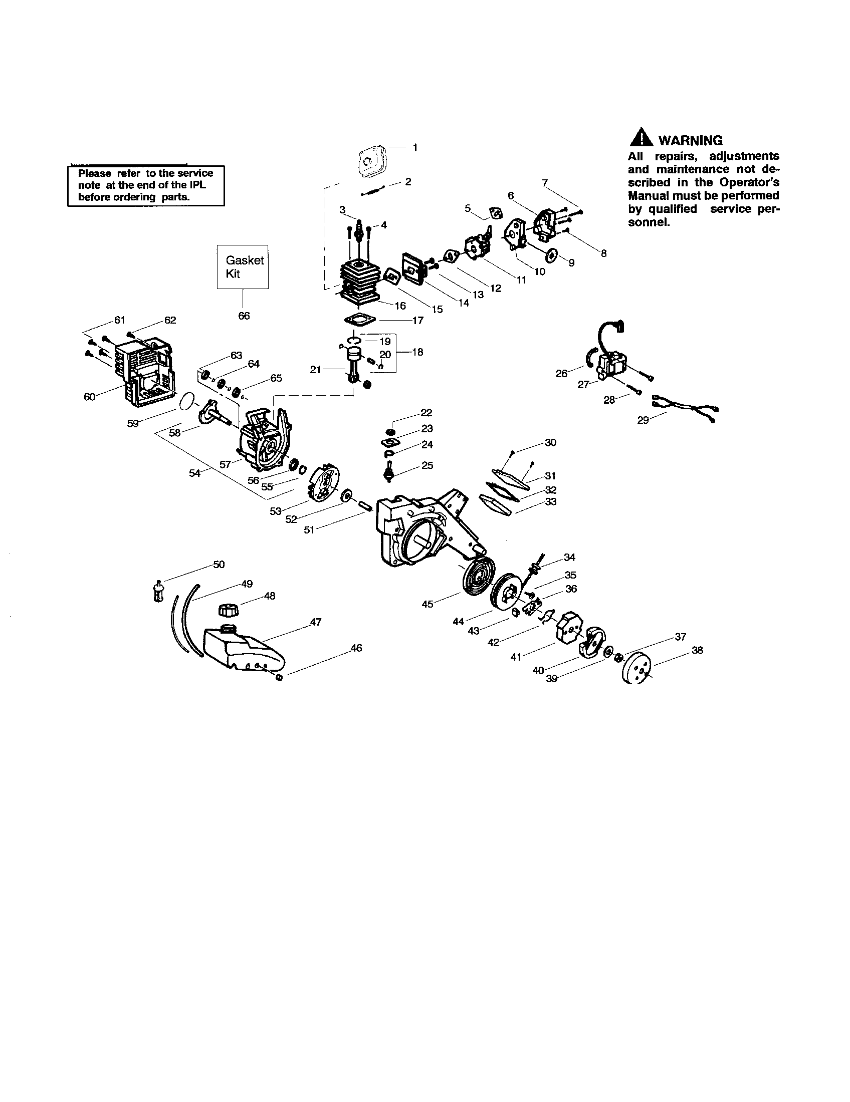 Cylinder/crankshaft/crankcase