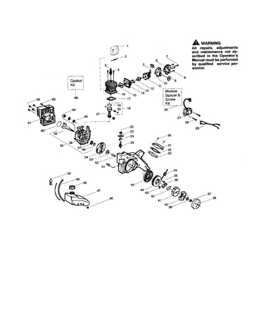 Cylinder/crankshaft/crankcase