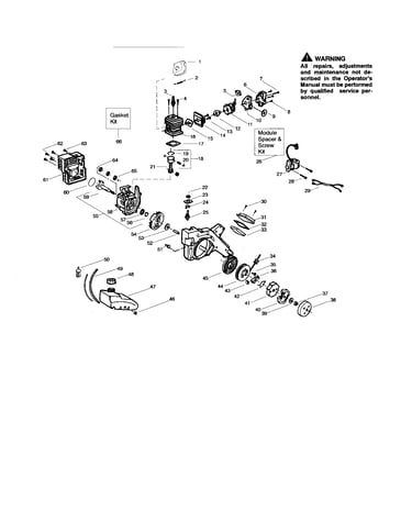 Cylinder/crankshaft/crankcase