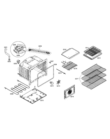 Burner/racks/broil
