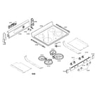 Bosch HES3052U/01 cooktop diagram