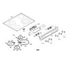 Bosch HEI7282U/01 cooktop diagram