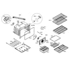 Bosch HDI7052U/01 cabinet/racks/burner diagram