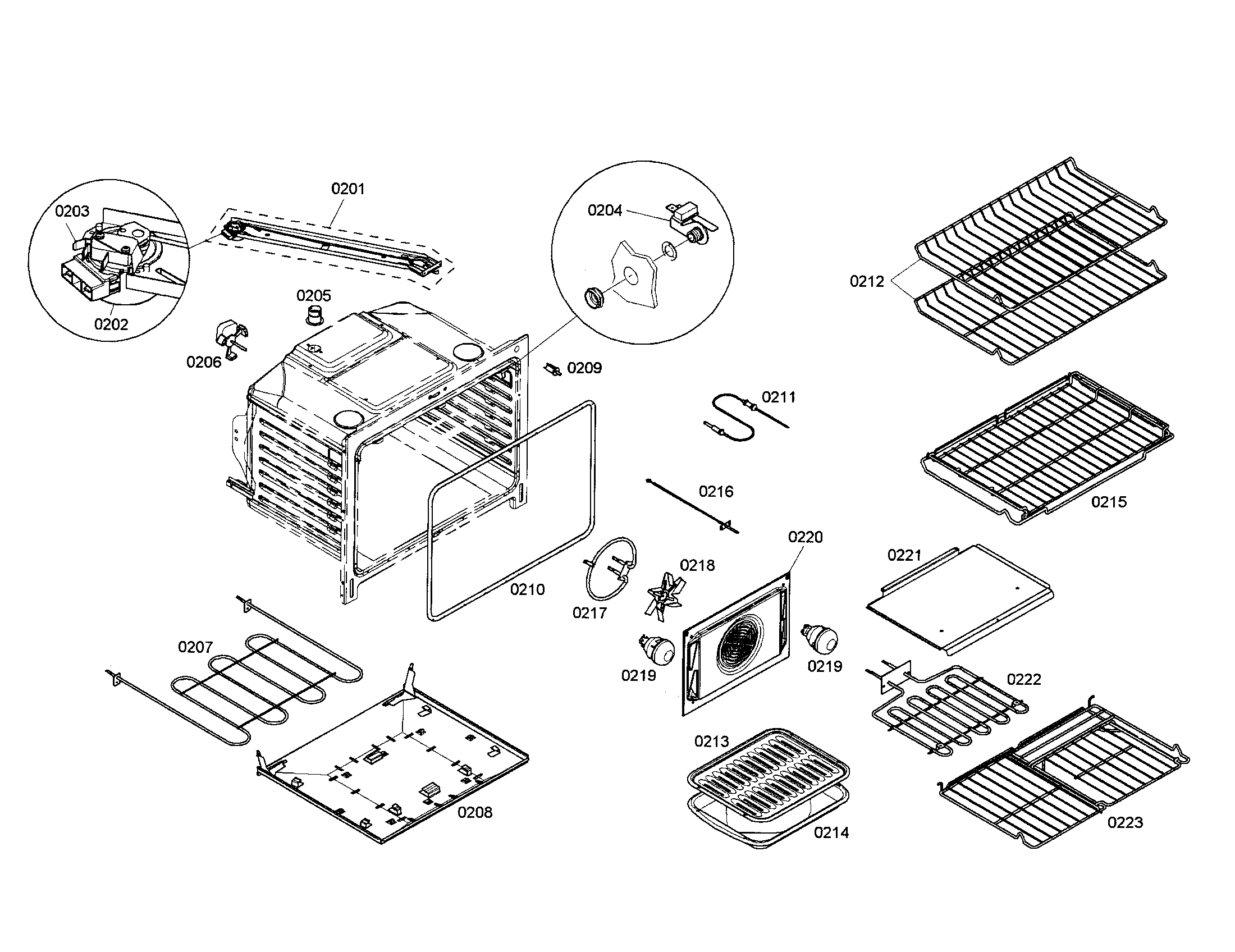 CABINET/RACKS/BURNER