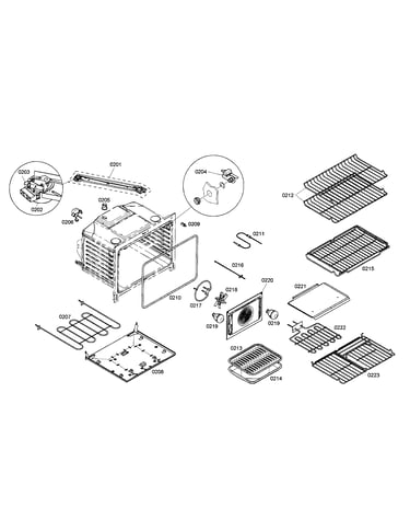 Cabinet/racks/burner