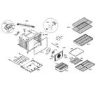 Bosch HDI7152U/01 cabinet/racks/burner diagram