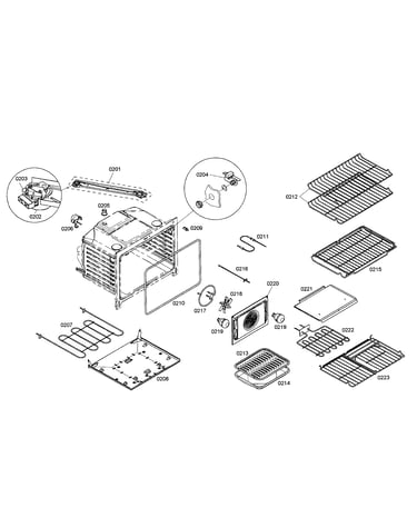 Cabinet/racks/burner