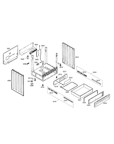 Drawer/side panels
