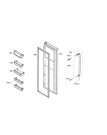 Refrigerator door