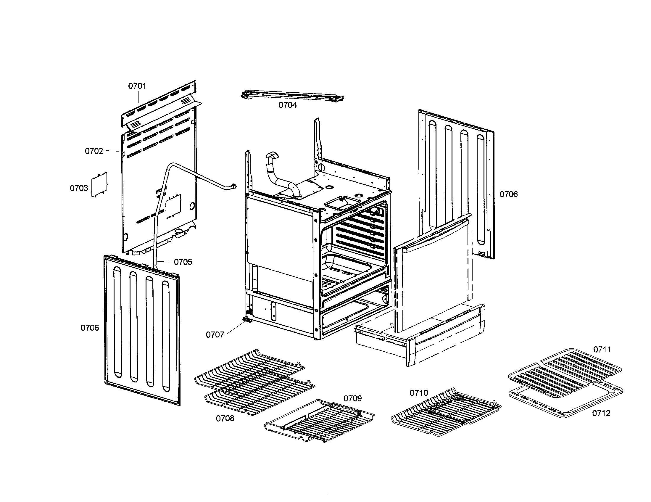 Side panels/racks