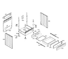 Bosch HES7152U/01 side panels/drawer diagram