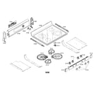 Bosch HES5062U/01 cooktop diagram