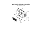 Friedrich YM18L34-A cabinet and mounting diagram