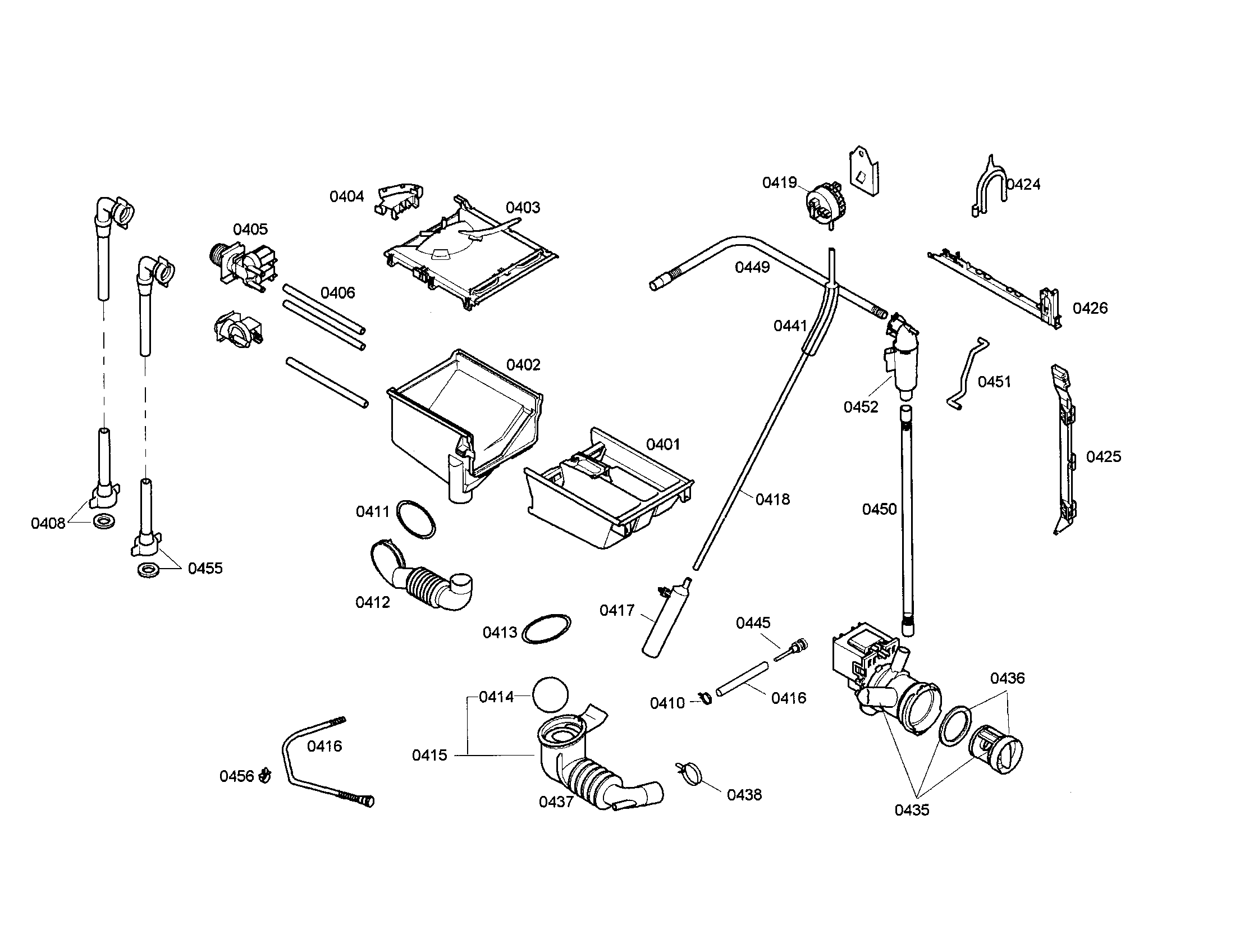 Dispenser/hose-sump