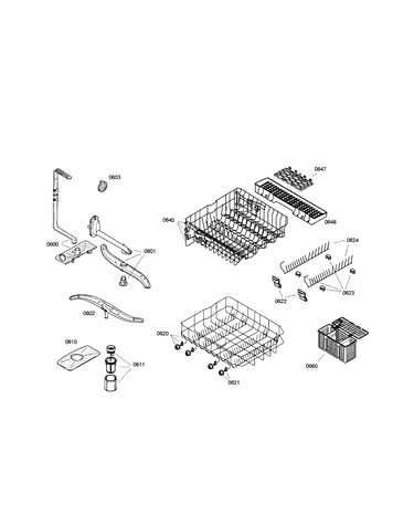 Spray arm/racks