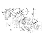 Bosch WFMC1001UC/02 cabinet/door diagram
