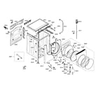 Bosch WFMC2201UC/02 cabinet/door diagram