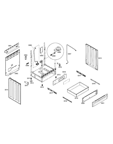Drawer/side panels