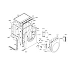 Bosch WTMC1301US/03 cabinet/door diagram