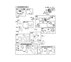 Briggs & Stratton 12A113-0350-E1 rewind starter/flywheel diagram