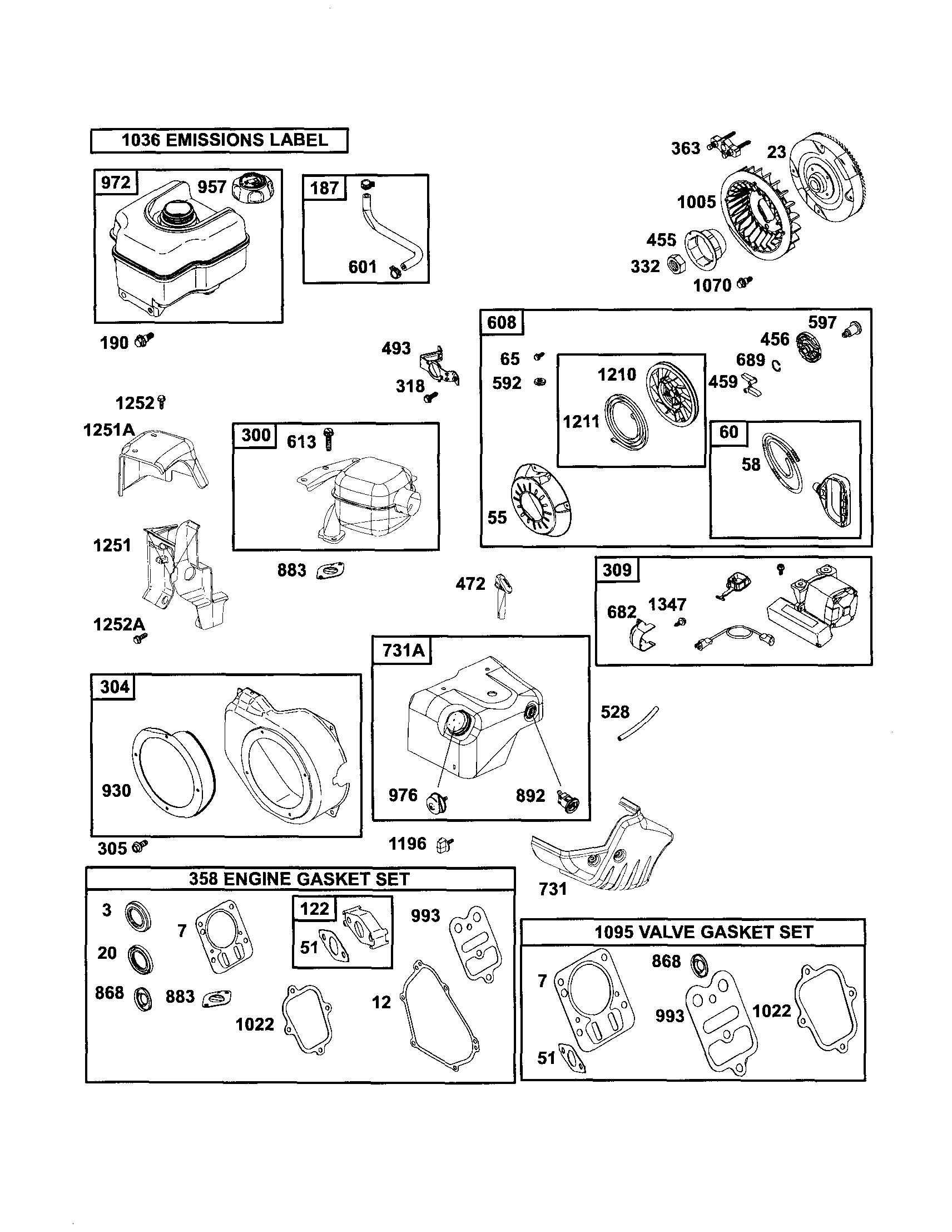 Rewind starter/flywheel