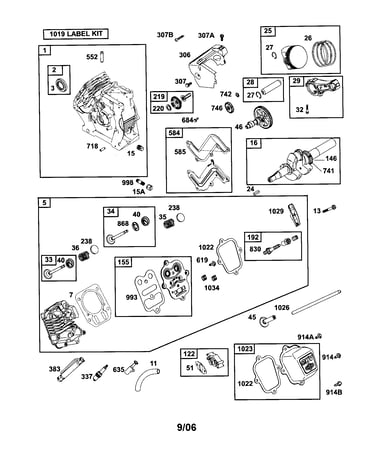 Cylinder/crankshaft/cylinder head