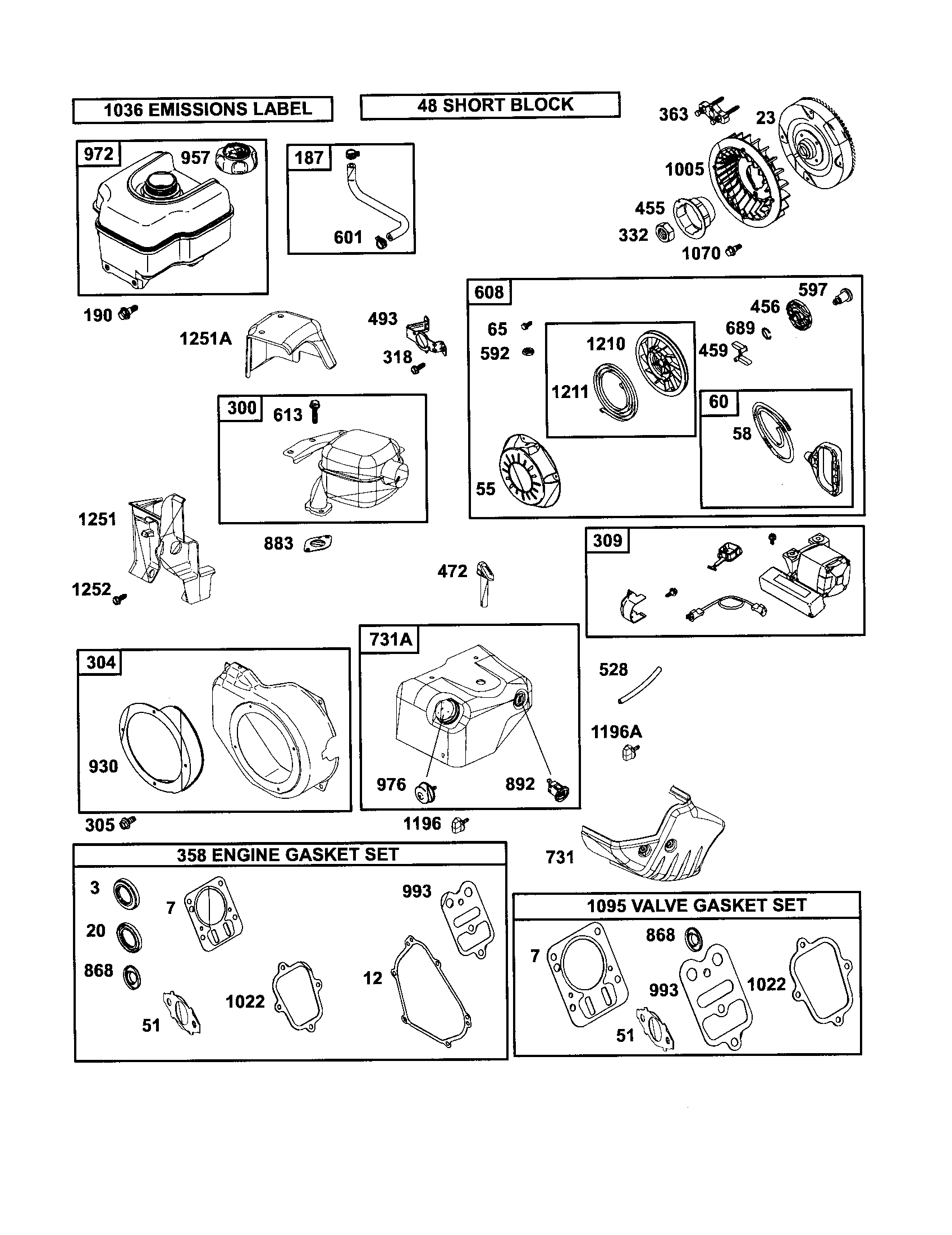REWIND STARTER/MUFFLER
