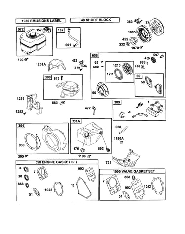Rewind starter/muffler