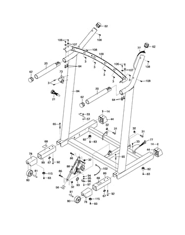 Uprights/incline motor