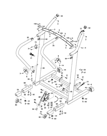 Uprights/handlebars