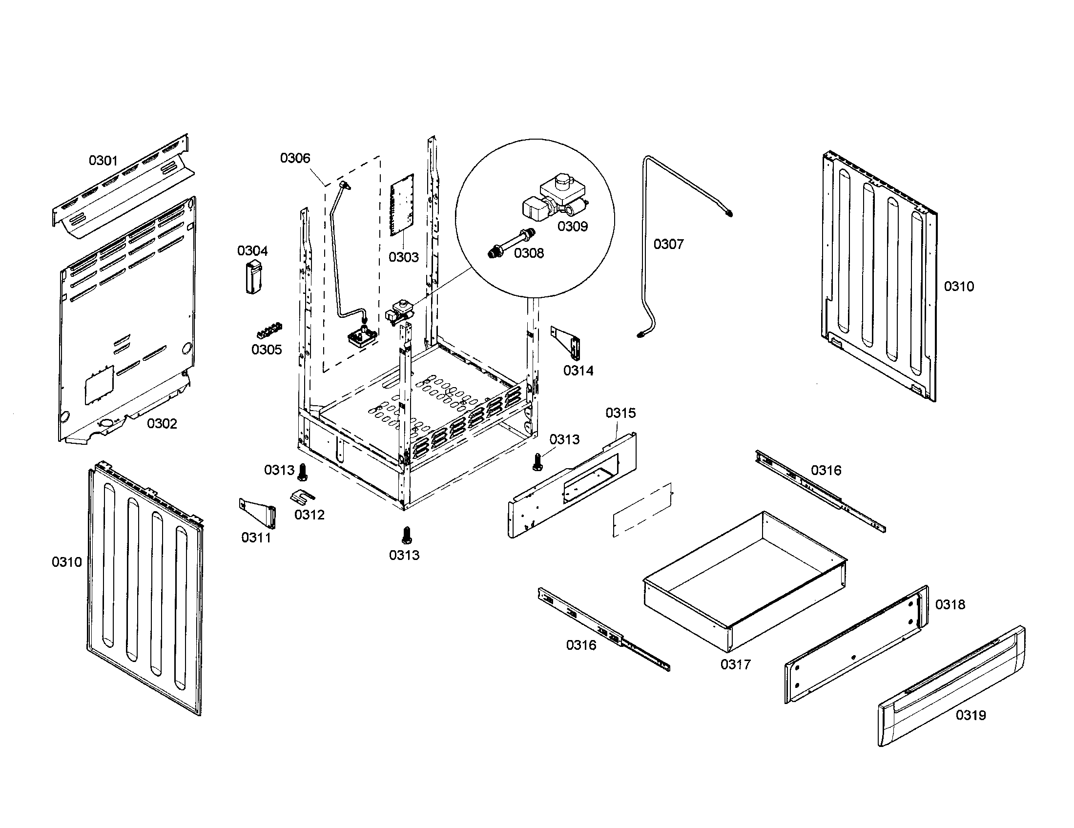 Drawer/side panels