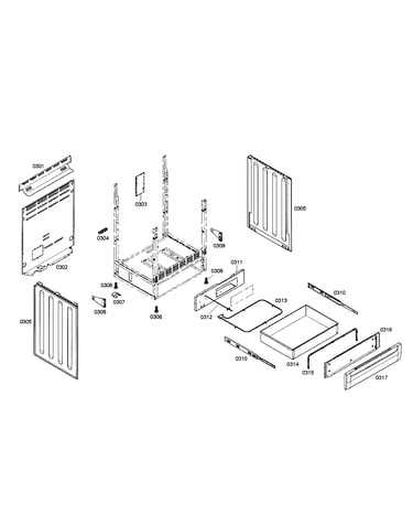 Drawer/side panels