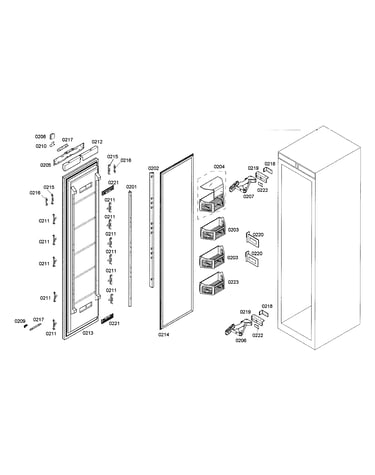 Refrigerator door