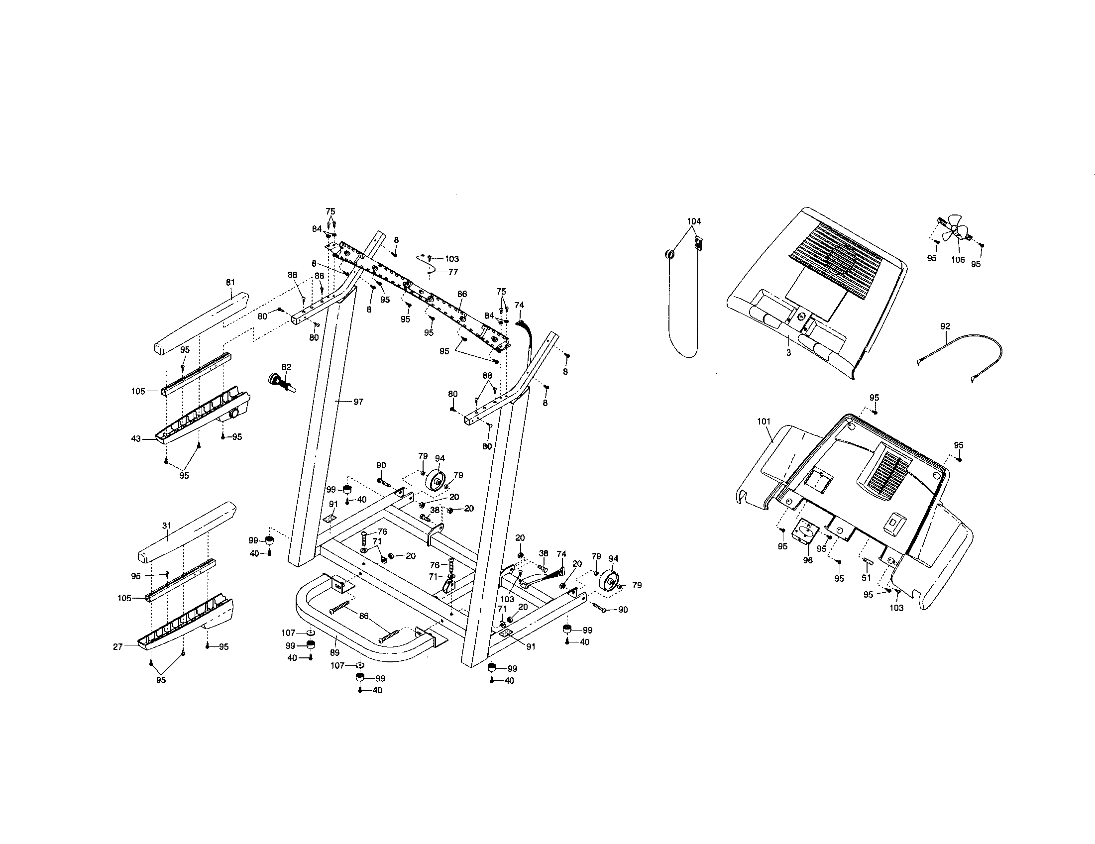 Console/uprights