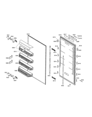 Refrigerator door