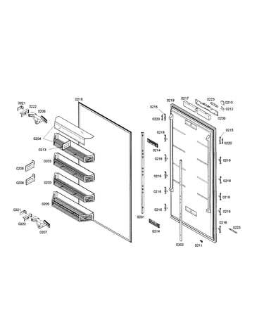 Refrigerator door
