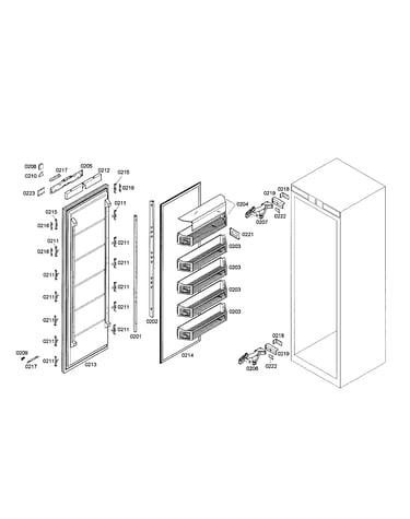 Freezer door