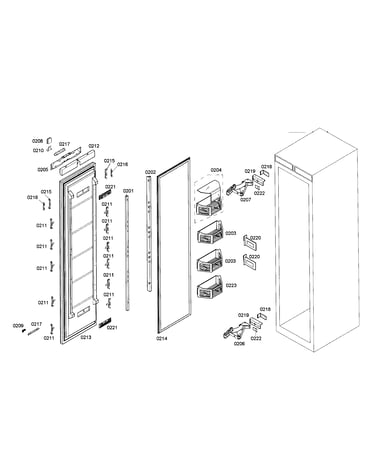 Refrigerator door