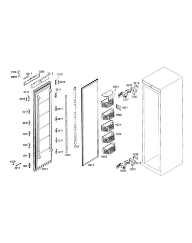 Freezer door