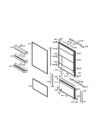Refrigerator door