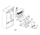 Thermador T36IT70PNS/01 refrigerator section diagram