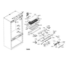 Thermador T36IT70CNS/01 refrigerator section diagram