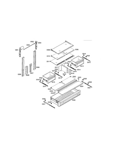 Shelves/drawer