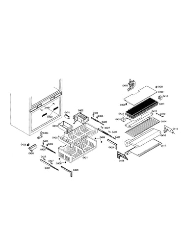 Evaporator/baskets