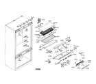 Thermador T36IB70CSS/01 refrigerator section diagram