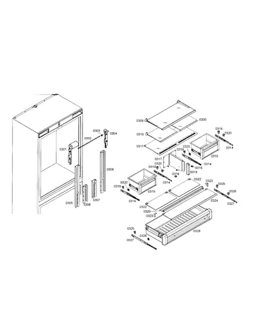Shelves/drawers