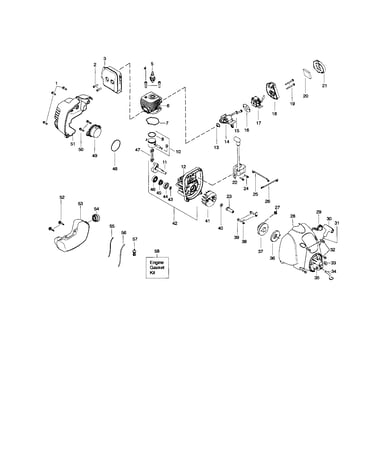 Cylinder / crankshaft/ crankcase
