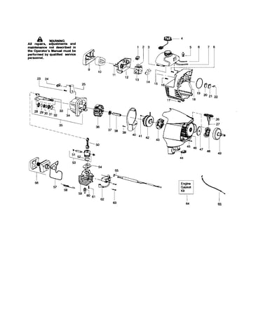 Cylinder/crankshaft/crankcase