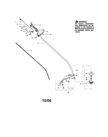 Driveshaft/handle/shield