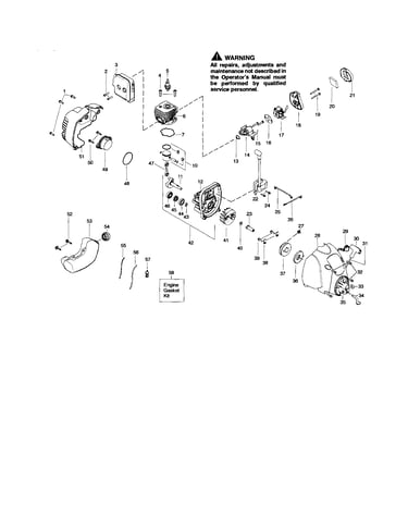 Cylinder/crankshaft/crankcase
